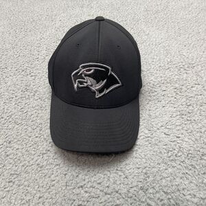 Hawk Logo Hat Cap Mens Fitted Small Medium Richardson PTS 20 Black